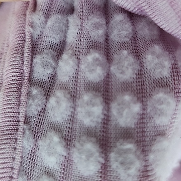 Hyba Pale Pink Waffle Impression Half Zip Fleece Workout Top - Picture 6 of 8